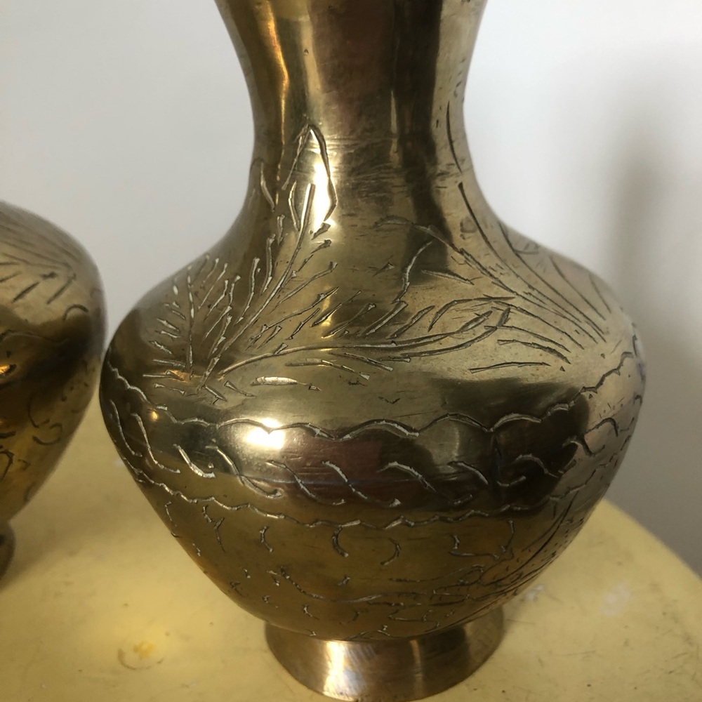 Brass Mini Vases - Picture 2 of 7